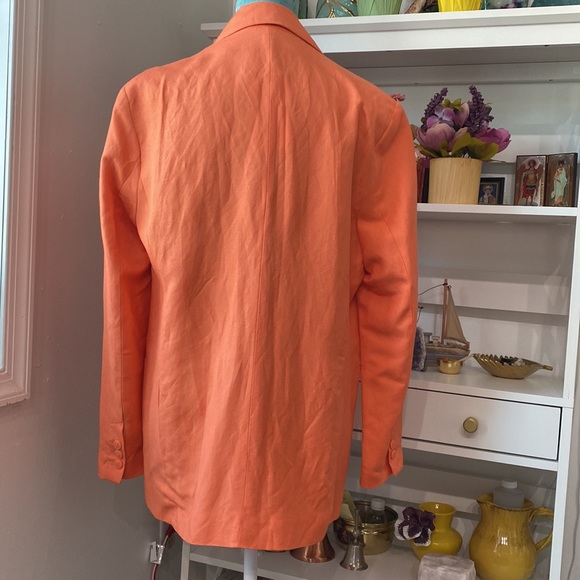 Beautiful Bershka Orange 🍊 Jacket/ coat🍊size M - Picture 2 of 8